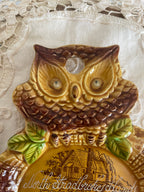 Ceramic Owl Spoonrest