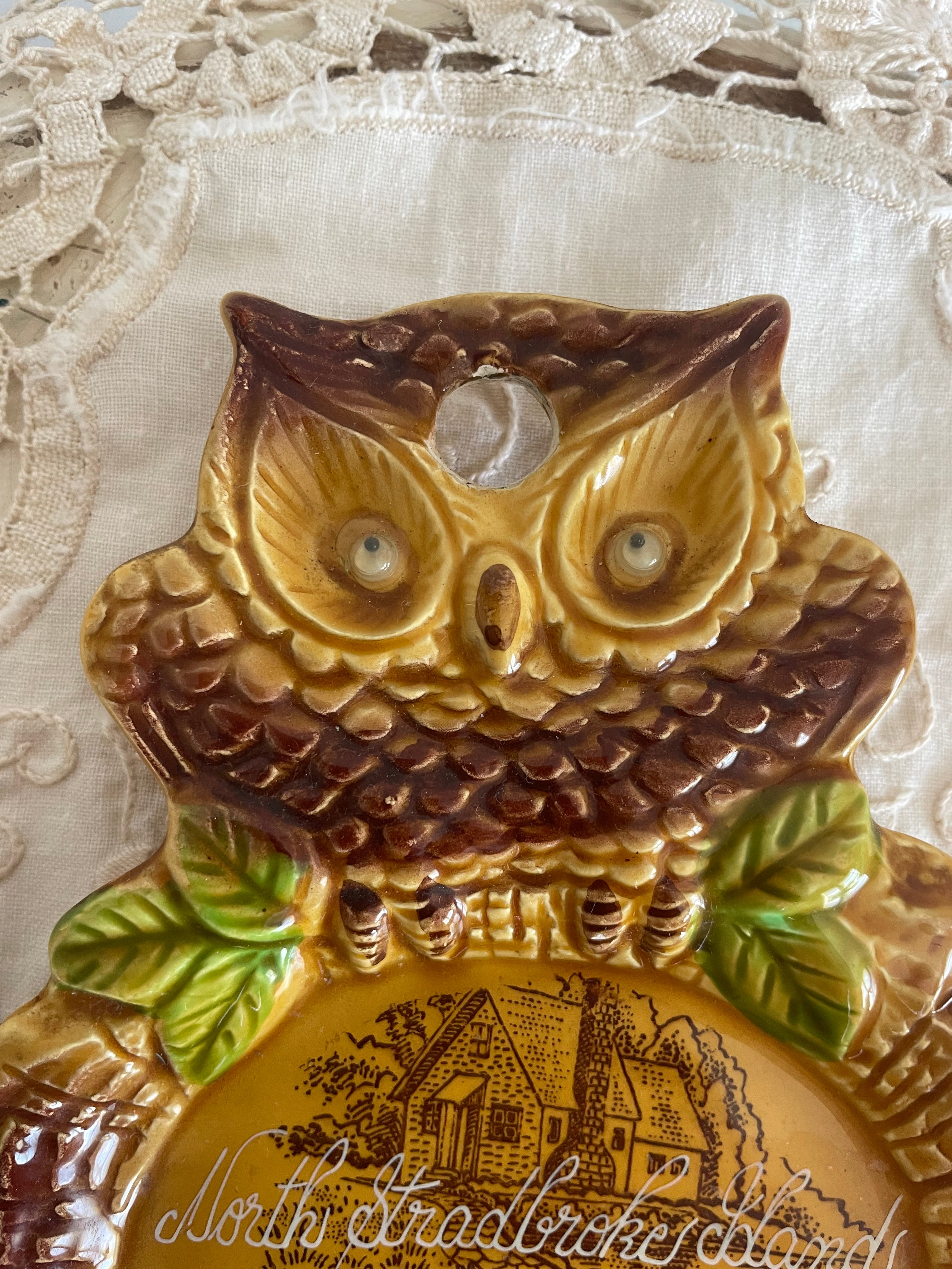 Ceramic Owl Spoonrest