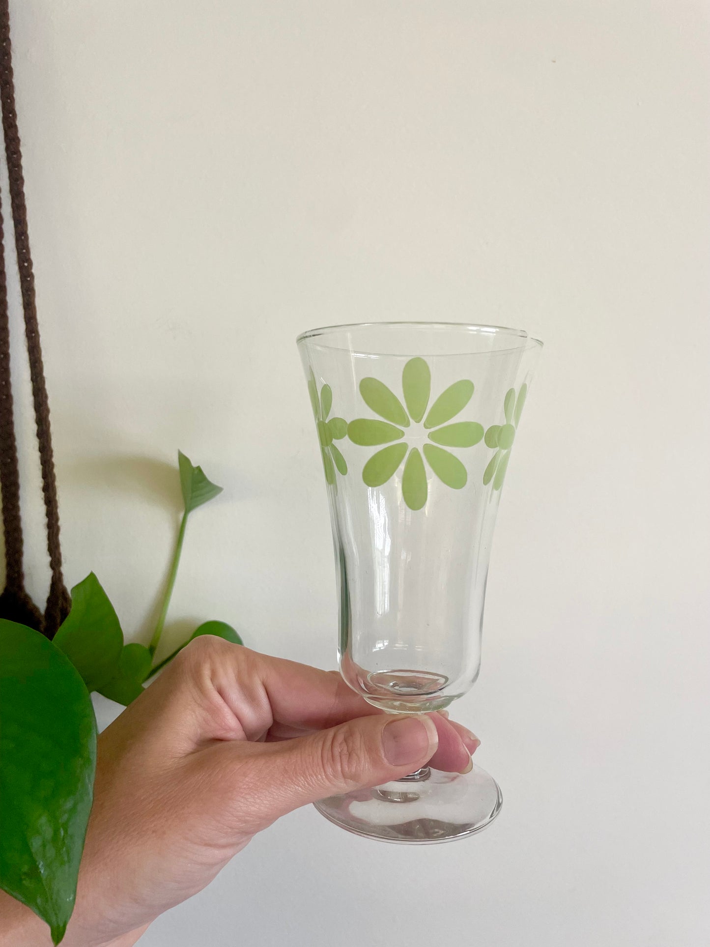 Trio of Retro Stemmed Glasses