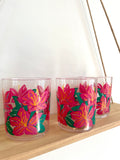 Retro 70s 80s Set of 3 of 3 Plastic Tumblers