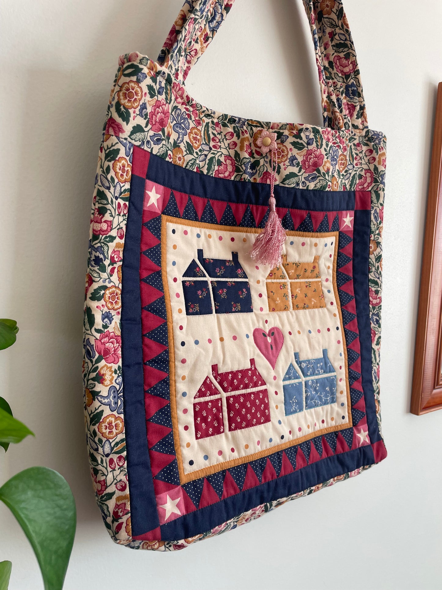 Quilted Patchwork Tote Bag