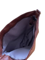 Faux Leather Chocolate Brown Bag
