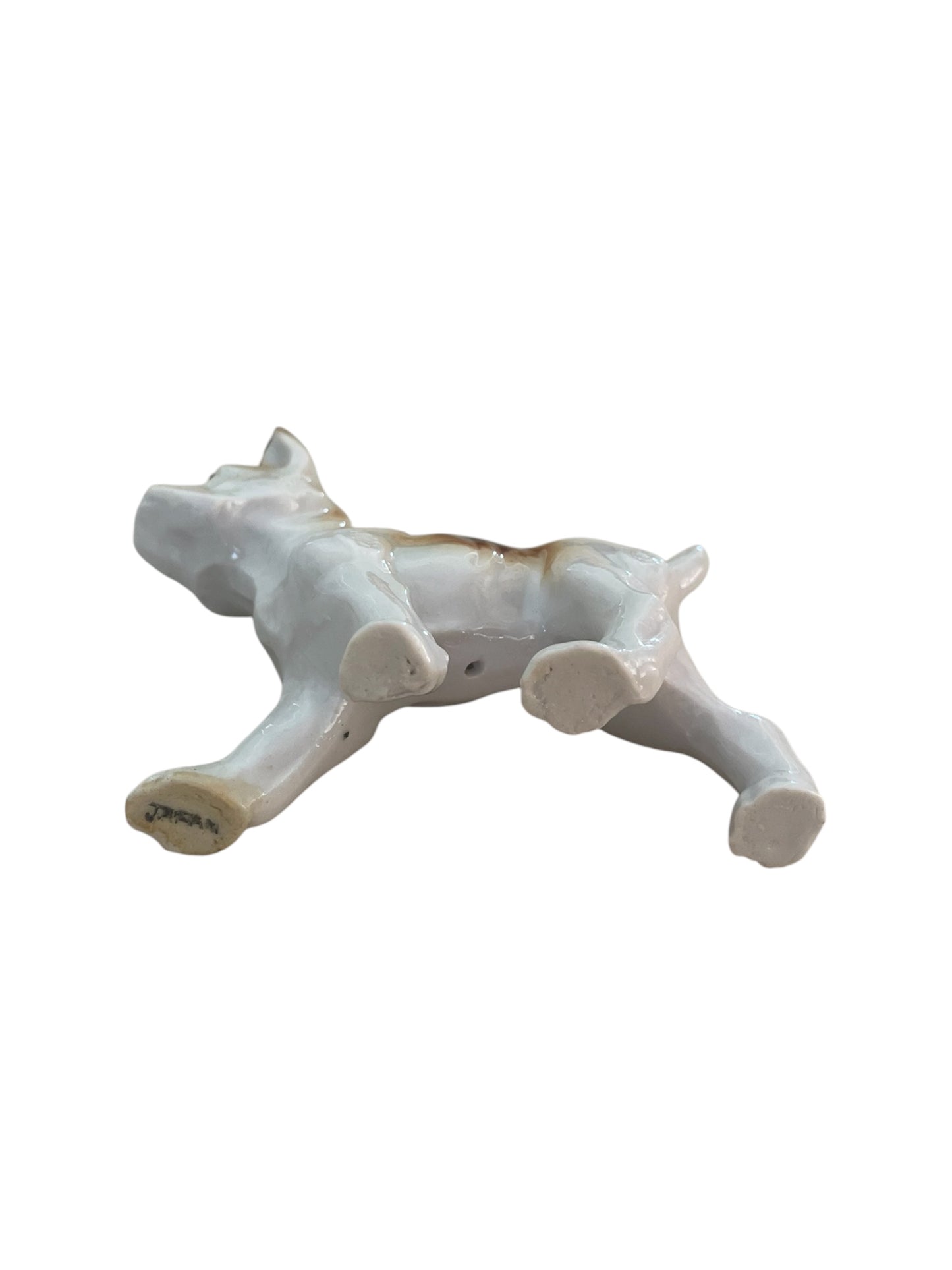 Vintage Porcelain Bulldog Kitsch Miniature figurine