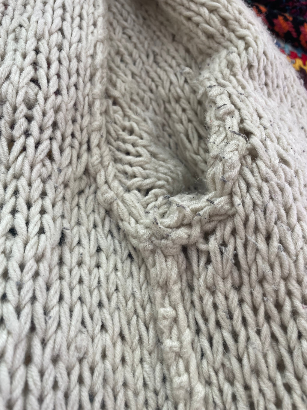 Loopy Mid Length Knit Cardigan