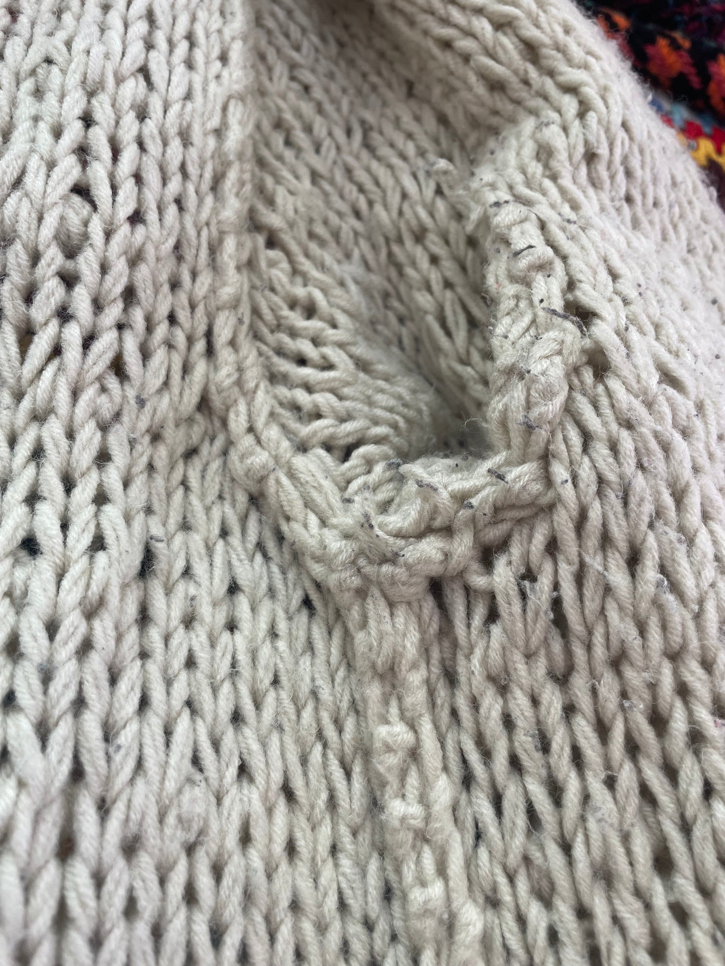 Loopy Mid Length Knit Cardigan