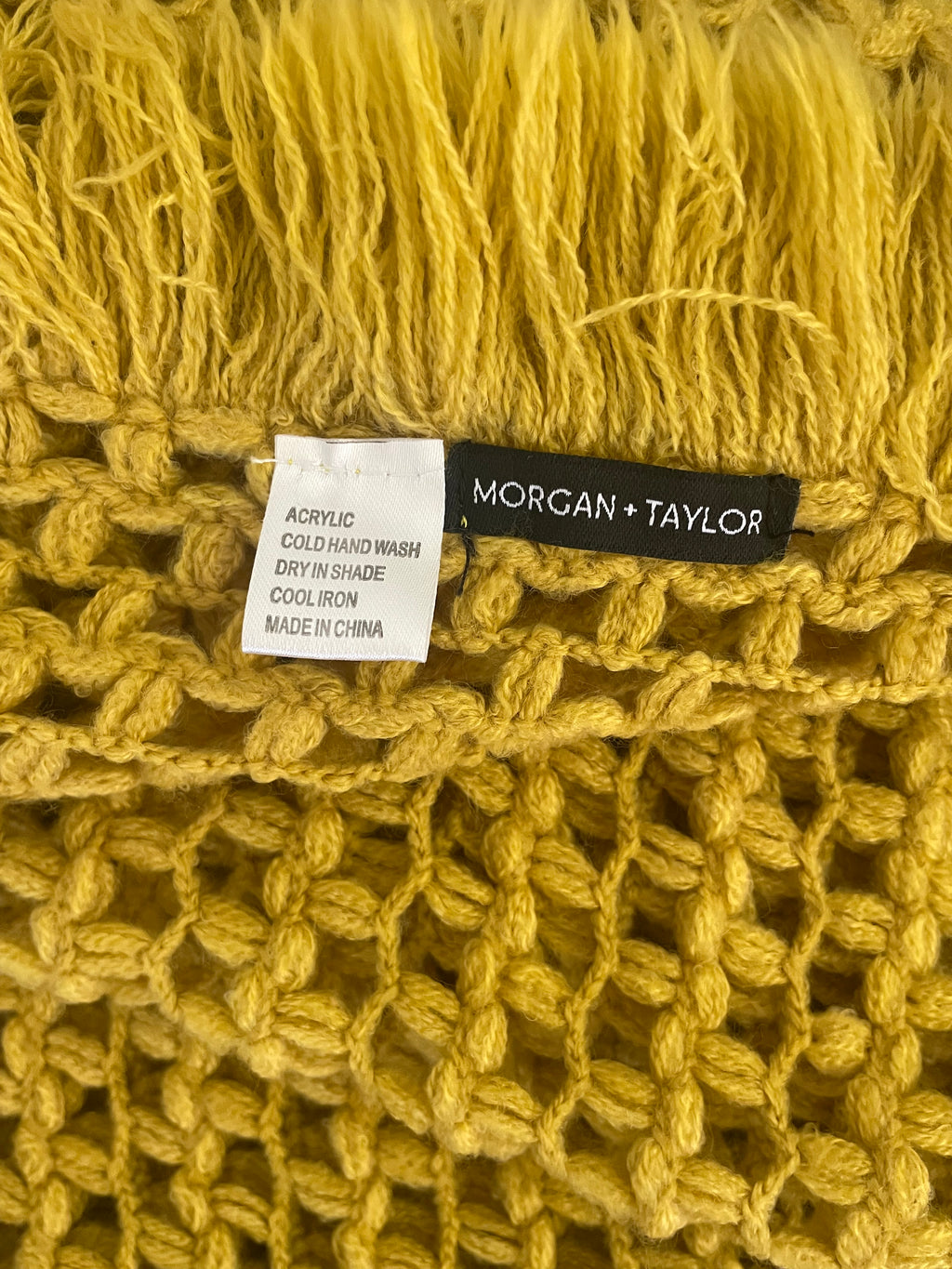 Mustard Fringed Shawl