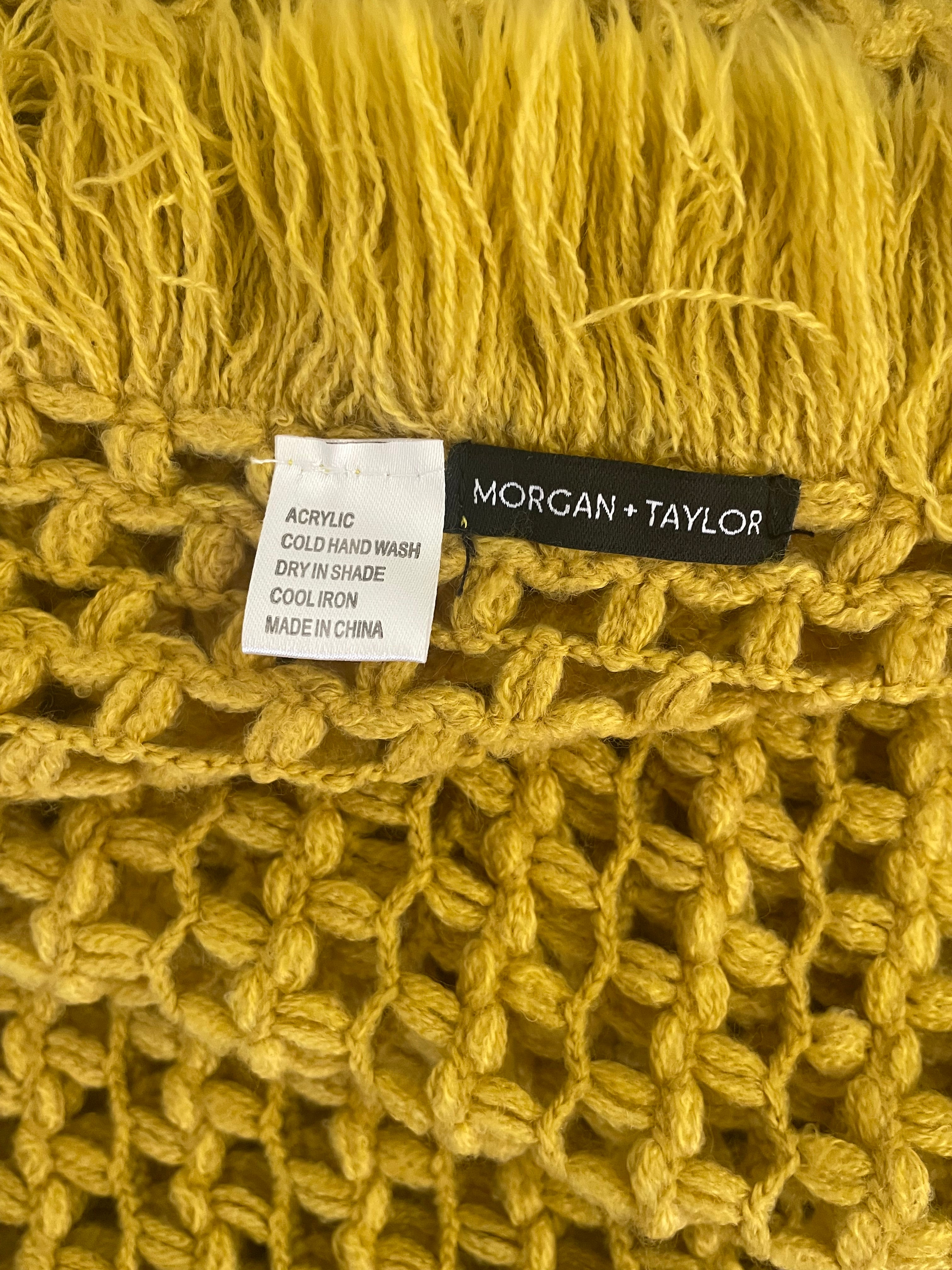 Mustard Fringed Shawl