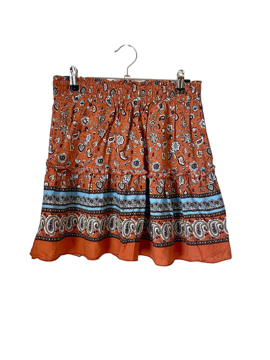 Bohemian patterned mini skirt Size M