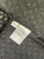 Black & Grey Batwing Short Sleeve Jacket