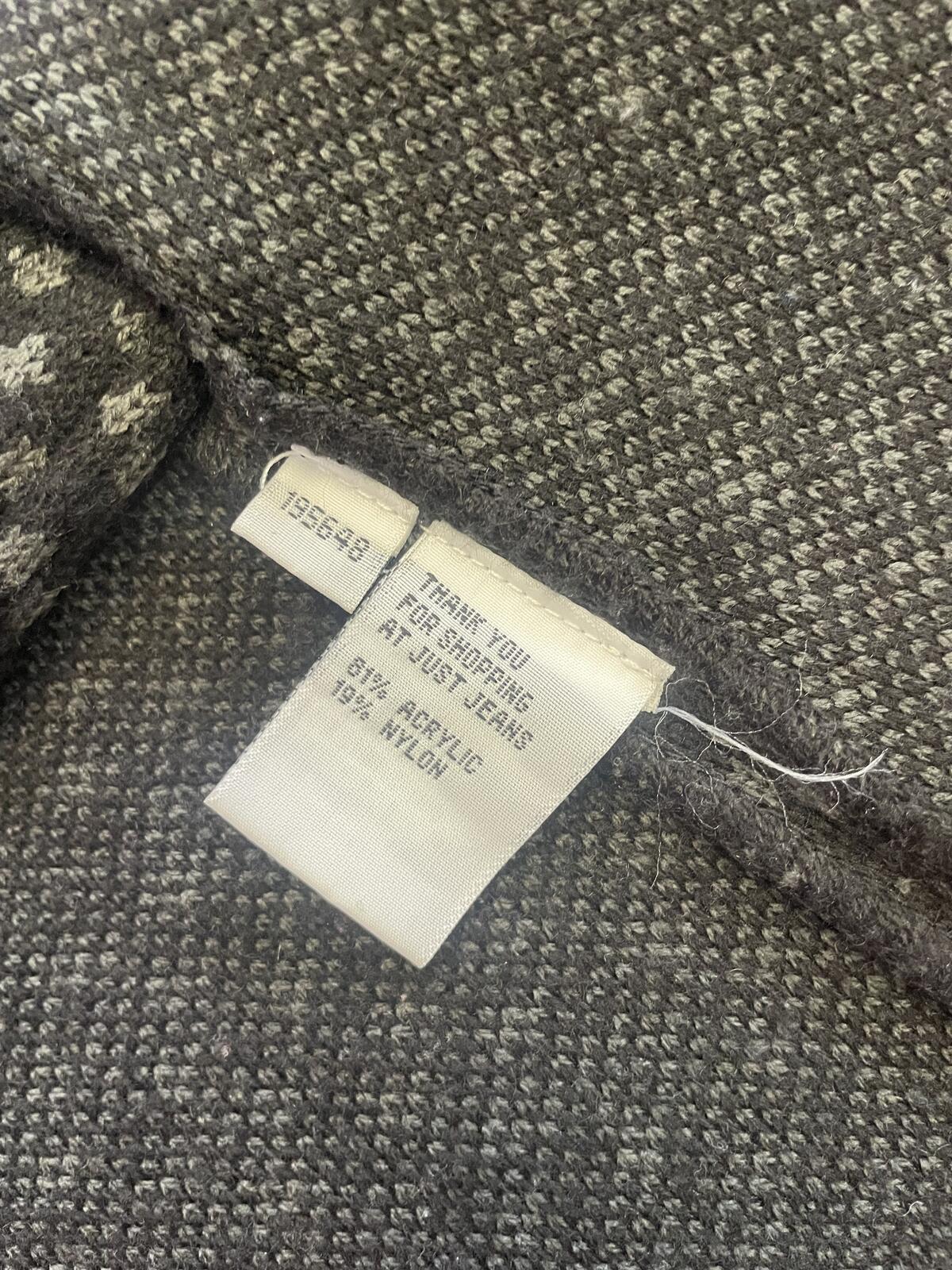 Black & Grey Batwing Short Sleeve Jacket