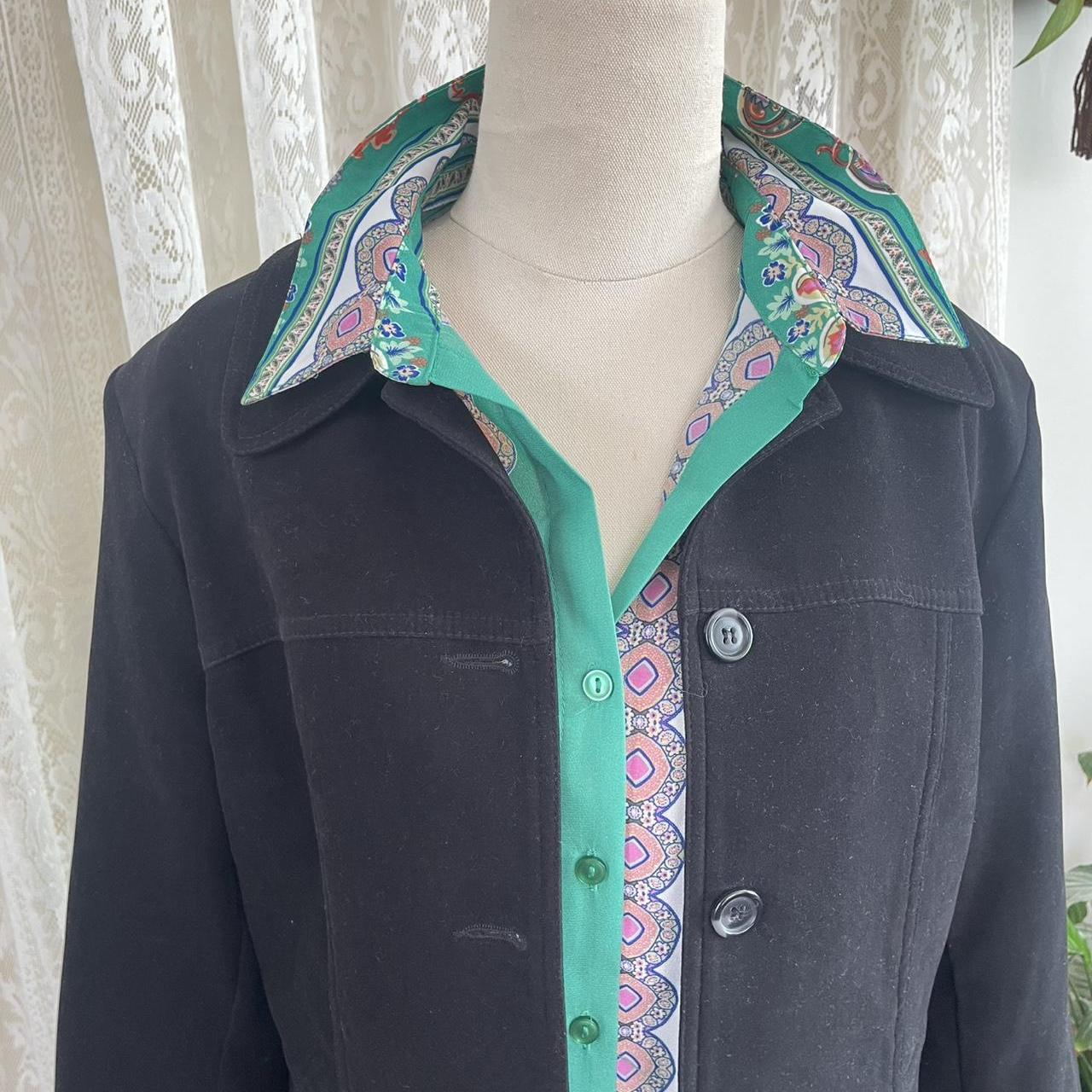 Womens Black Button Up Blazer Jacket