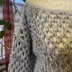 Silver knitted mesh jumper