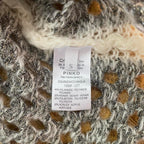 Silver knitted mesh jumper