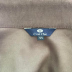 Brown suede look over shirt