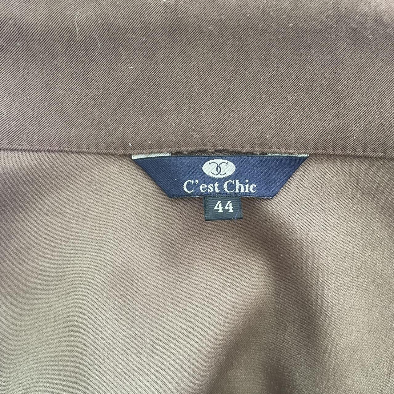 Brown suede look over shirt