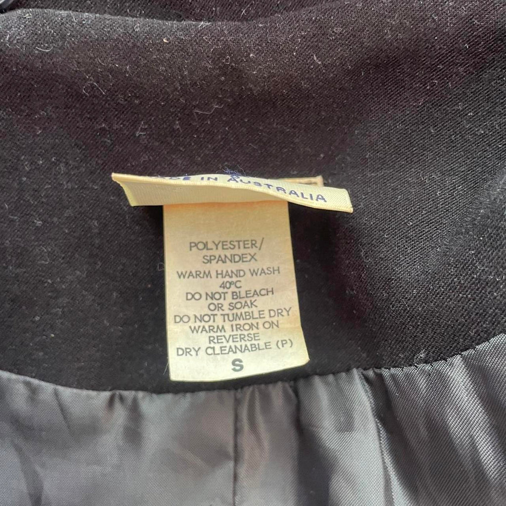 Womens Black Button Up Blazer Jacket
