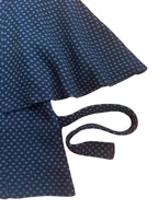Black & Grey Batwing Short Sleeve Jacket