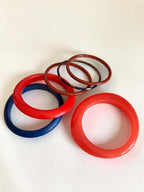 Ramblin’ Rose 6-Piece Vintage Resin Bangle Stack