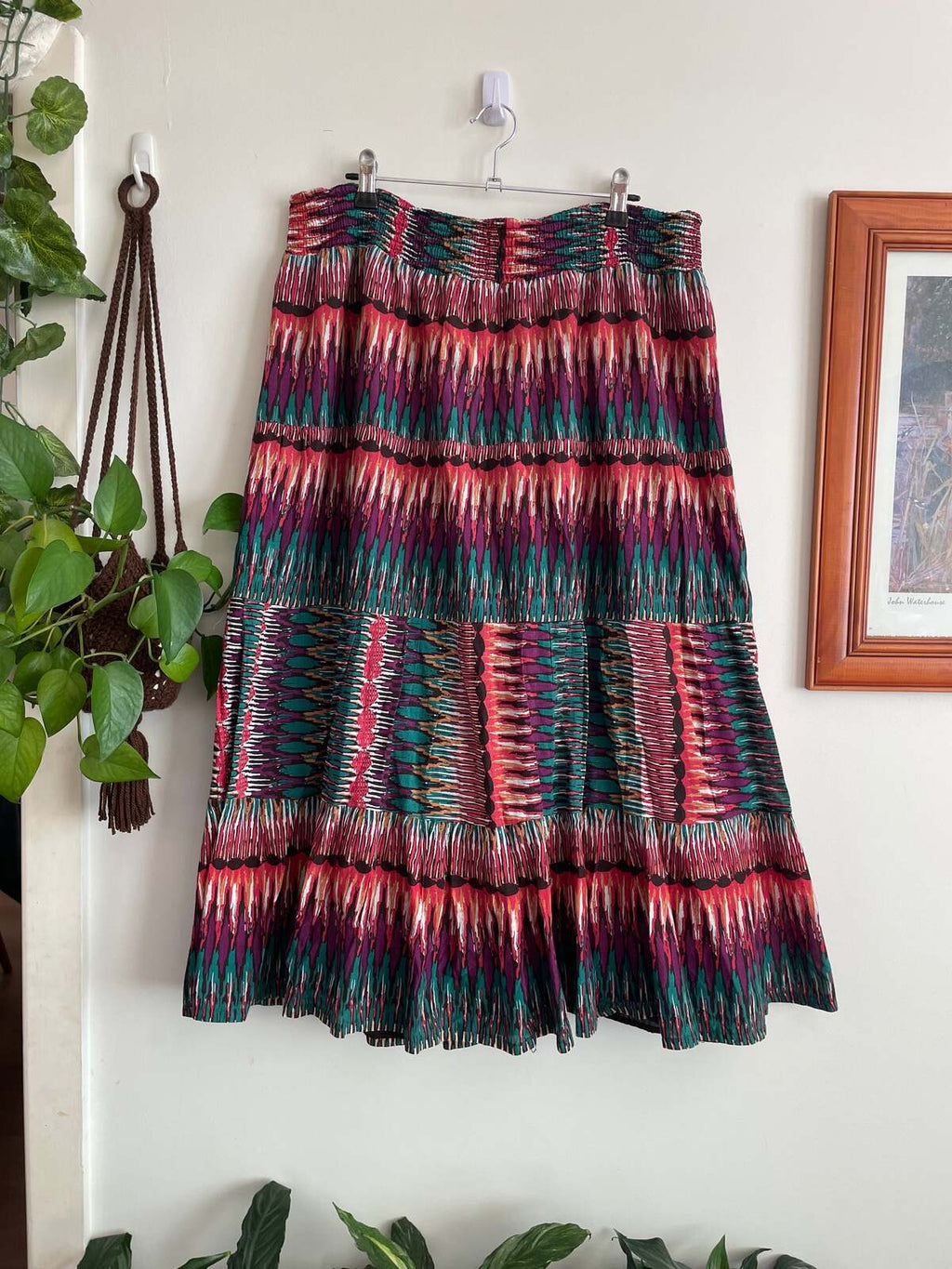 Tribal print Midi Skirt