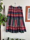 Tribal print Midi Skirt